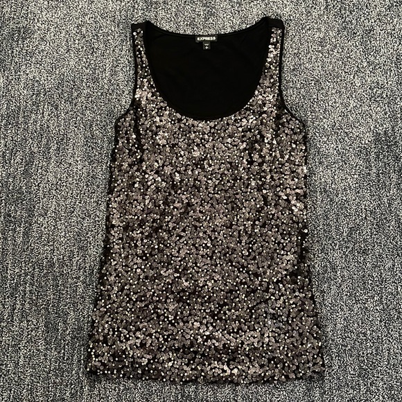 Express Tops - Express sequin tank size small